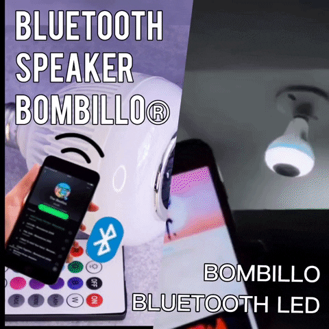 BLUETOOTH SPEAKER BOMBILLO® Bombillo led parlante ⭐⭐⭐⭐⭐